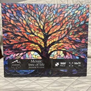 Pickforu Mosaic Tree of Life 1000 Piece Jigsaw Puzzle / Z-521 / FACTORY SEALED